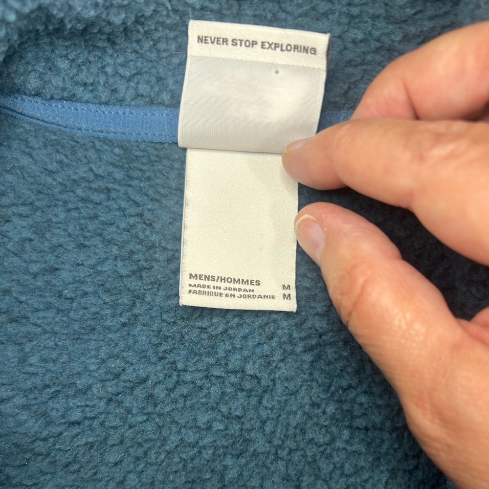 The North Face Blue Fleece Vest Outdoor Essential - Picture 7 of 13